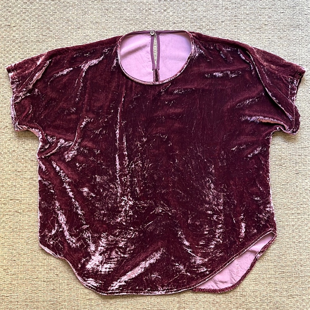 Madewell velvet top